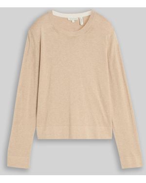 Tom Tailor Strickpullover mit Seidenanteil - Natur