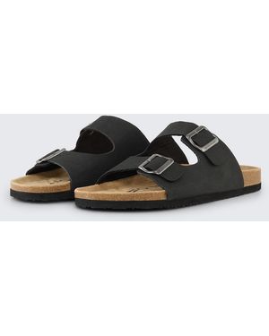 Tom Tailor Flache Sandalen mit Kork Sohle - Weiß
