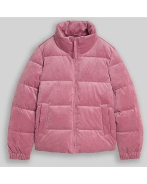 Tom Tailor DENIM Cord Jacke aus wasserabweisendem Material - Pink