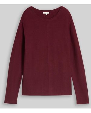 Tom Tailor Strickpullover aus Baumwolle - Rot