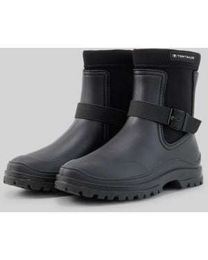 Tom Tailor Wasserfeste Stiefel mit Schnallen-Detail - Schwarz