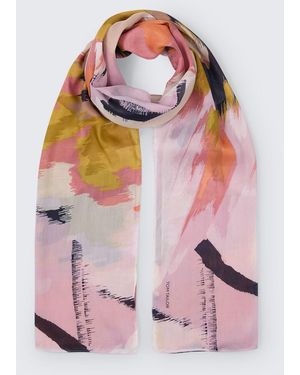 Tom Tailor Schal mit Blumenmuster - Pink