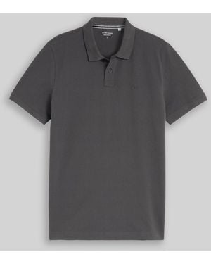 Tom Tailor Piqué Poloshirt mit Logo-Stickerei - Grau