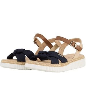Tom Tailor Sandalen mit Bast-Details - Weiß