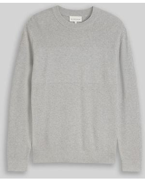 Tom Tailor Strickpullover mit Strukturmix - Grau