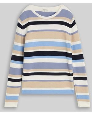 Tom Tailor Strickpullover aus Baumwolle - Blau