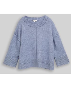 Tom Tailor Loose Fit Cosy Strickpullover - Blau