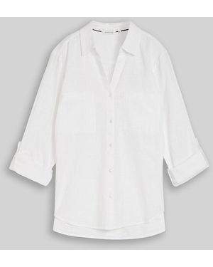 Tom Tailor Bluse mit Brusttaschen - Weiß