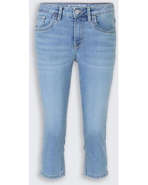 Tom Tailor TTLENE SLIM Capri Jeans mit hohem Stretch - Blau