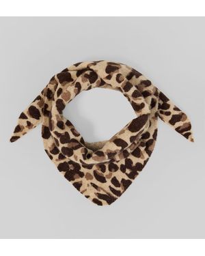 Tom Tailor Cosy Schal mit Leo-Print - Mettallic