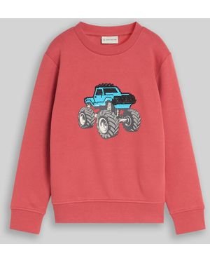 Tom Tailor Jungen Sweatshirt mit Wendepailletten - Rot