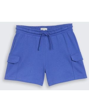 Tom Tailor Mädchen Cargo Sweat-Shorts - Blau