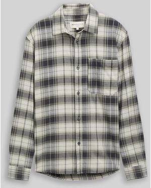Tom Tailor DENIM Relaxed Fit Hemd mit Karomuster - Grau