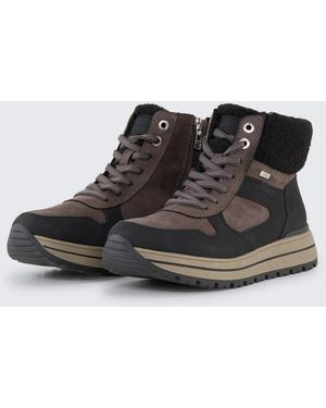 Tom Tailor Wasserfeste Stiefeletten mit Plateau-Sohle - Schwarz