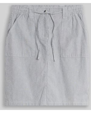 Tom Tailor Chino-Rock mit Kordelzug - Grau