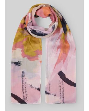 Tom Tailor Schal mit Blumenmuster - Pink