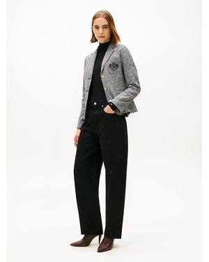 Tommy Hilfiger Mid Rise Barrel Leg Jeans - Black