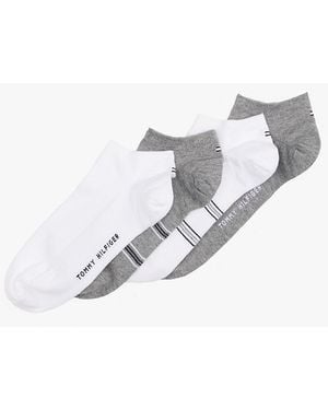 Tommy Hilfiger 4-pack Logo Trainer Socks Gift Set - Multicolour
