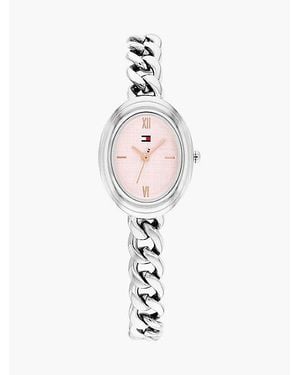 Tommy Hilfiger Reloj Con Esfera Ovalada - Blanco