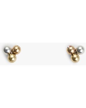Tommy Hilfiger Three-tone Stud Earrings - Natural