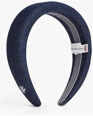 Tommy Hilfiger Denim Logo Padded Headband - Blue