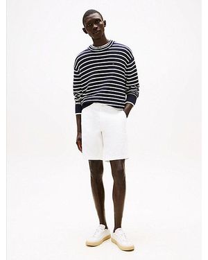 Tommy Hilfiger Brooklyn 1985 Slim Fit Chino-Shorts - Weiß