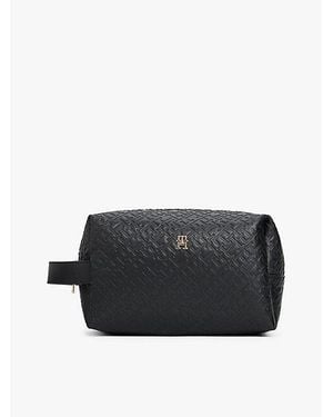 Tommy Hilfiger Hilfiger Icon Kulturbeutel Mit Logo-Prägung - Schwarz