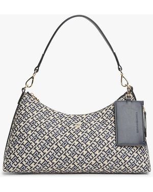 Tommy Hilfiger Hilfiger Icon Jacquard Shoulder Bag - Grey