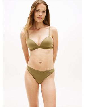 Tommy Hilfiger Essential Flag Embroidery Microfibre Briefs - Natural