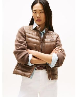 Tommy Hilfiger Ultra Light Padded Packable Gilet - Brown