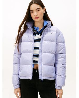 Tommy Hilfiger Packable Shiny Puffer Jacket - Blue