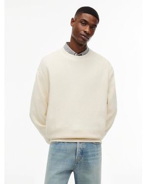 Tommy Hilfiger Waffle Knit Relaxed Jumper - White