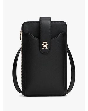Tommy Hilfiger Hilfiger Icon Th Monogramm Handytasche - Schwarz