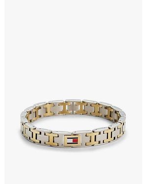 Tommy Hilfiger Vergoldetes Zweifarbiges Gliederarmband - Mettallic