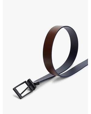 Tommy Hilfiger Cinturón Reversible De Piel - Blanco