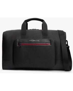 Tommy Hilfiger Metal Logo Duffel Bag - Black