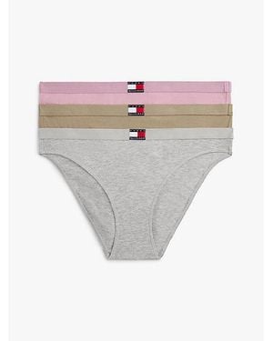 Tommy Hilfiger Set Van 3 Slips Met Heritage-Logo - Grijs