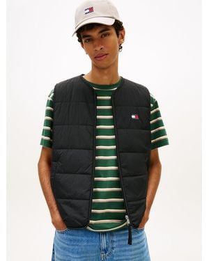 Tommy Hilfiger Water Repellent Colour-Blocked Back Logo Gilet - Green