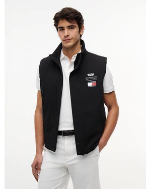 Tommy Hilfiger Th X Cadillac Formula 1® Team Logo Funnel Neck Gilet - Black