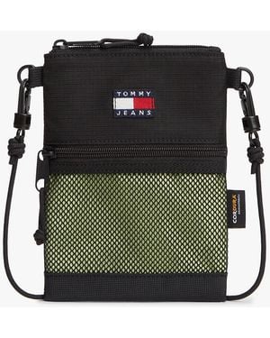 Tommy Hilfiger Pochette Outdoor En Ripstop Et Maille À Logo - Noir