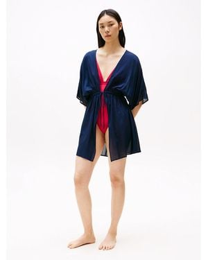 Tommy Hilfiger Global Stripe Mini Kaftan - Blue
