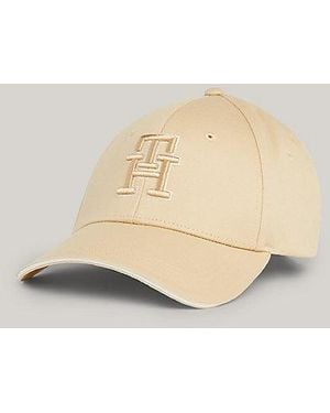Tommy Hilfiger Prep Baseballpet Met Geborduurd Th-monogram - Naturel