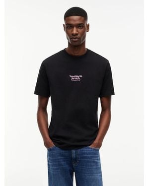 Tommy Hilfiger Back Graphic Relaxed Jersey T-Shirt - Blue
