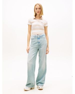 Tommy Hilfiger Claire High Rise Wide Leg Jeans - Blue