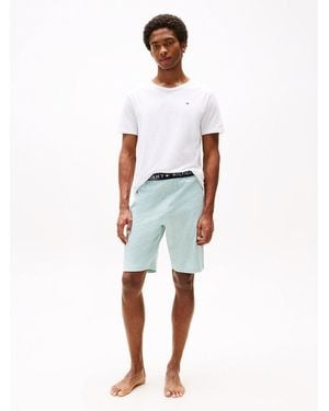 Tommy Hilfiger Short De Pyjama Original En Jersey - Blanc