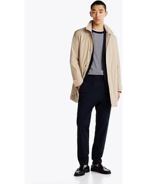 Tommy Hilfiger Water Repellent Packable Car Coat - Blue