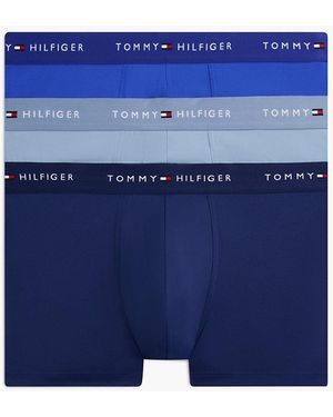 Tommy Hilfiger 3-pack Signature Microfibre Trunks - Blue