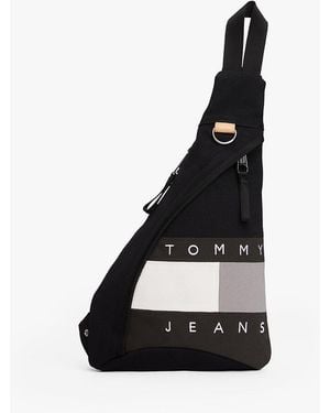 Tommy Hilfiger Zaino Monospalla Archive Color Block - Nero