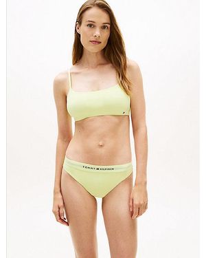 Tommy Hilfiger Essential Ongevoerde Bralette Met Logo - Geel