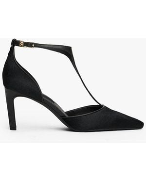 Tommy Hilfiger T-bar Ankle Strap Stiletto Heels - White